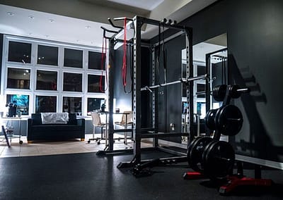 Squat rack at lux fit personal training studio in markham