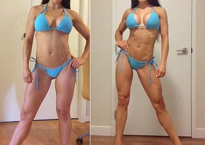 claudia bikini before and after lux fit personal trainer